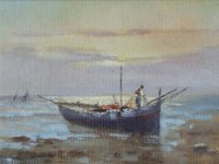 Il pescatore  Olio su MDF - 18 x 24